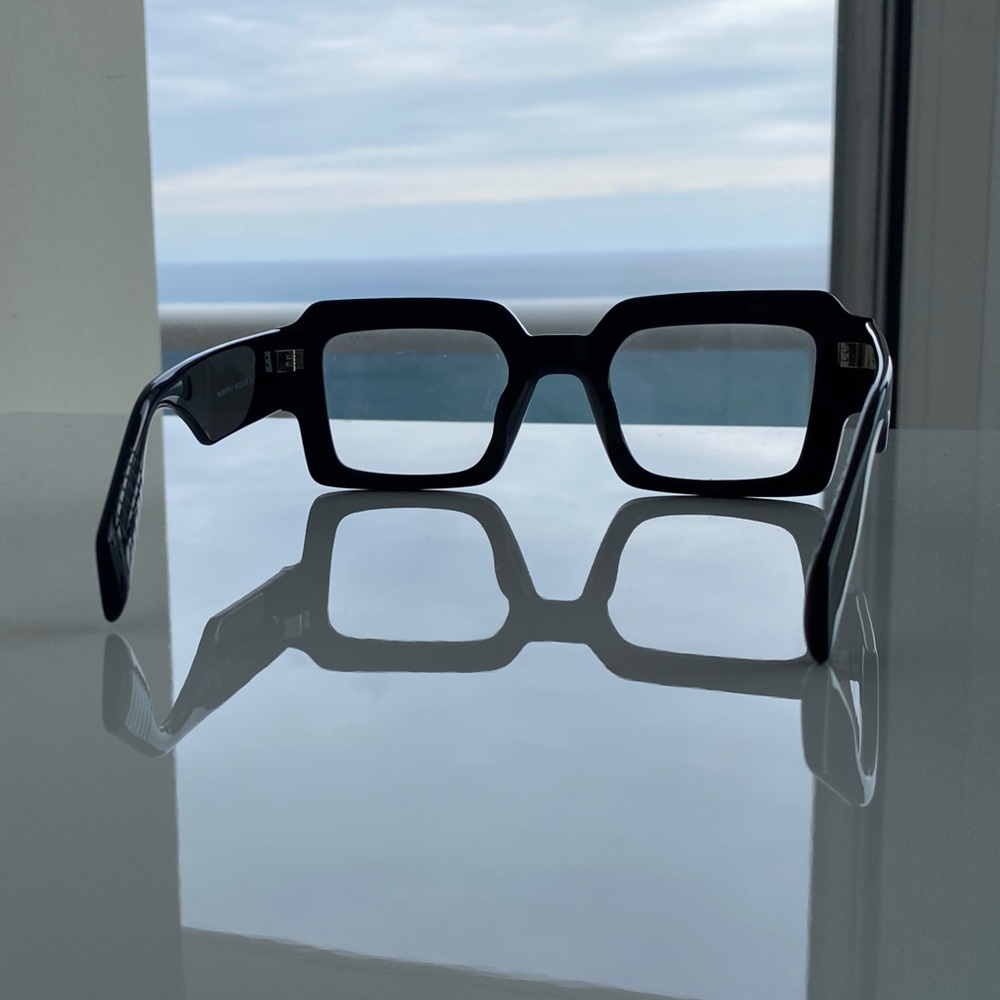 Black Square Fashion Glasses (No Prescription)